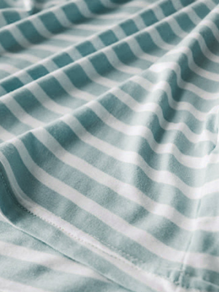 Fashion Sava | Striped T-Shirt | Round Neck Short Sleeve Style
