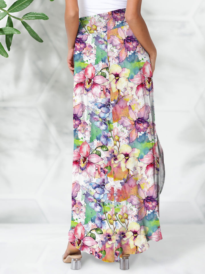 Fashion Sava | Smocked Maxi Skirt | Elastic Waist Comfort