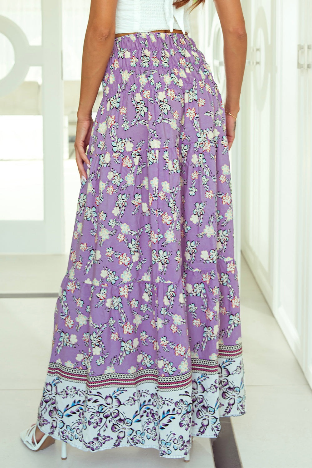 Fashion Sava | Tiered Skirt | Elastic Waist Comfort