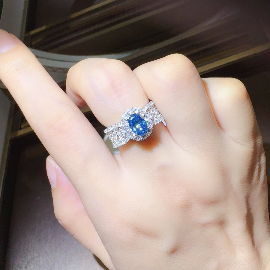 Fashion Sava | Moissanite Zircon Ring | 925 Sterling Silver