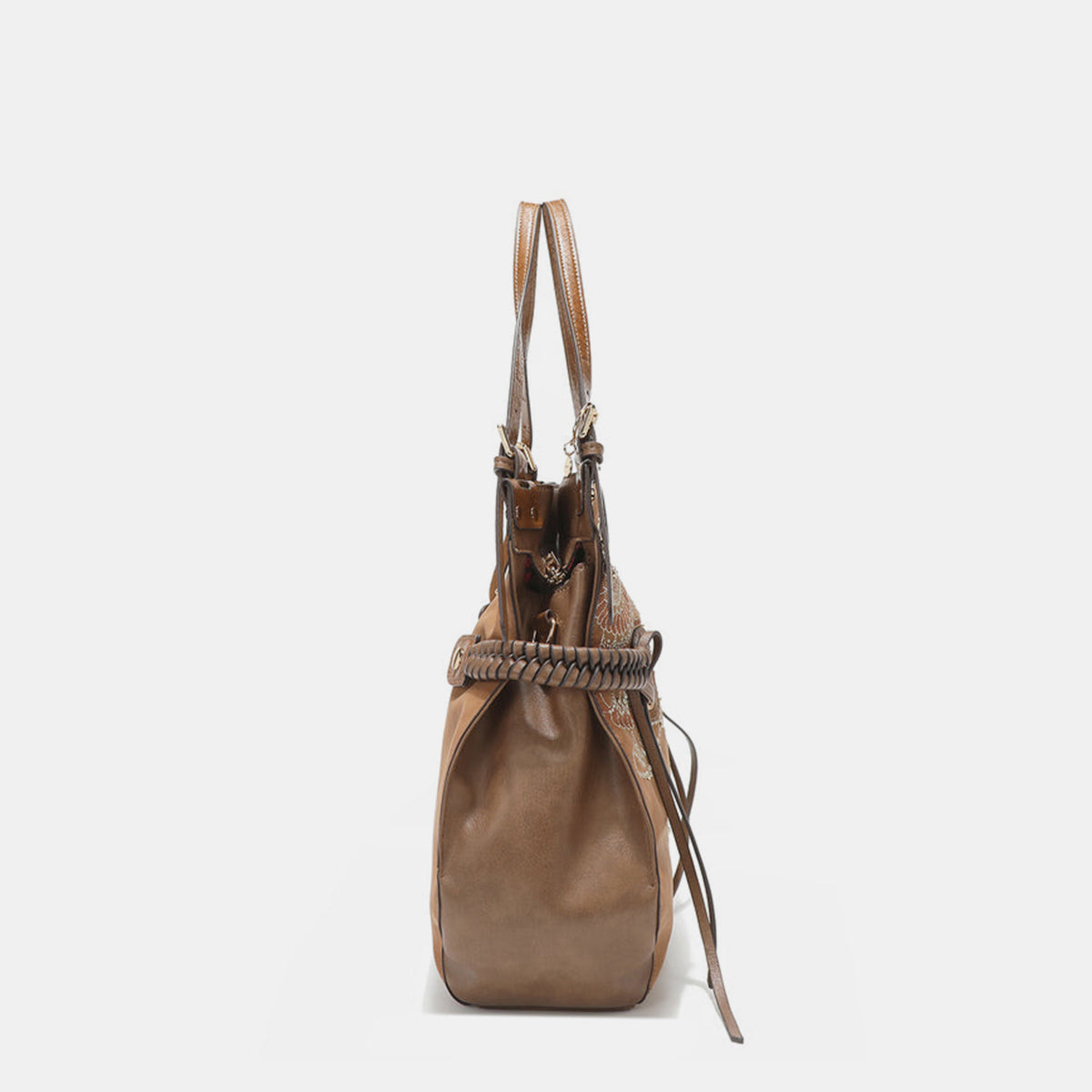 Fashion Sava | Hobo Bag | Rhinestone Embroidery & Tassel Design