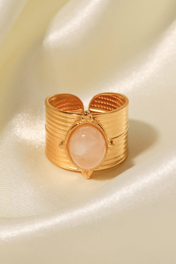 Fashion Sava | Wide Open Ring | 18K Gold-Plated Elegance