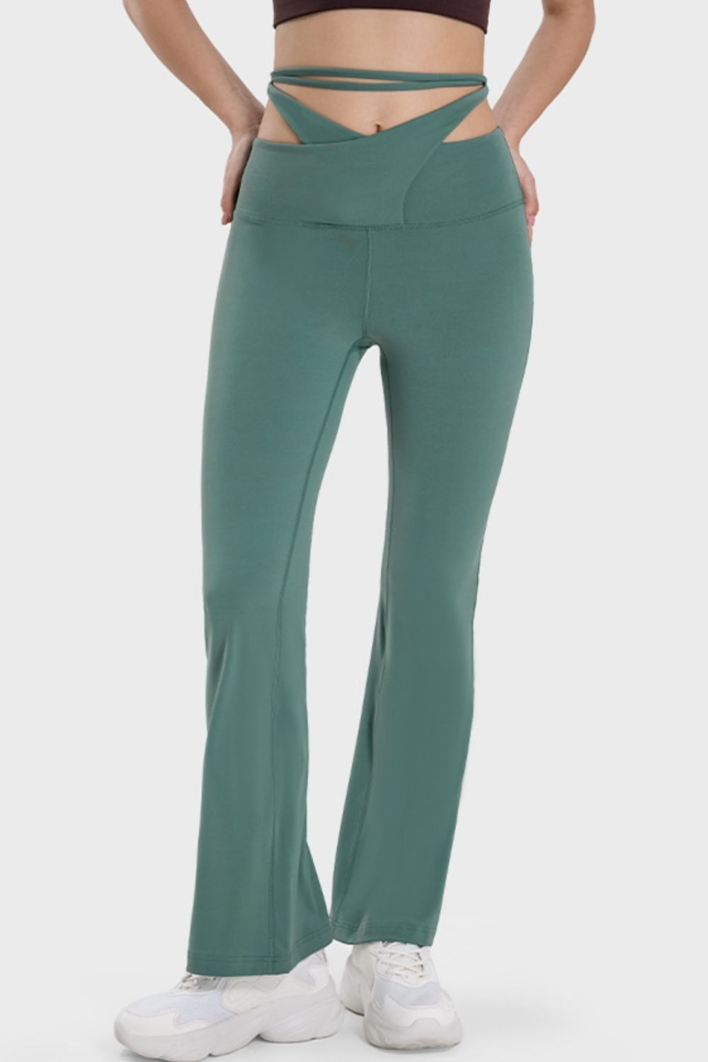 Pantalon de sport taille mi-haute noué Millennia