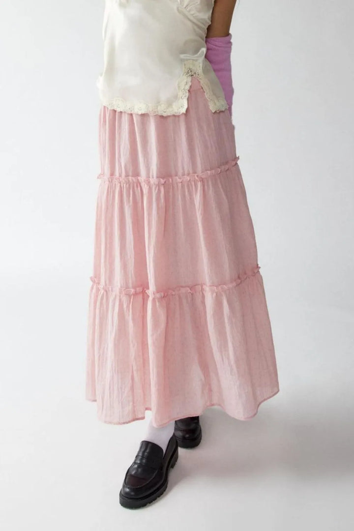 Fashion Sava | Frill Elastic Waist Skirt | Effortless Style