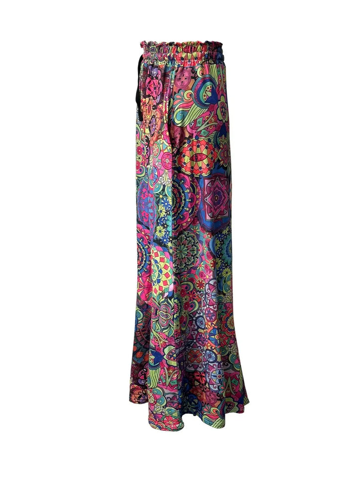 Fashion Sava | Maxi Skirt | Printed Design with Pockets