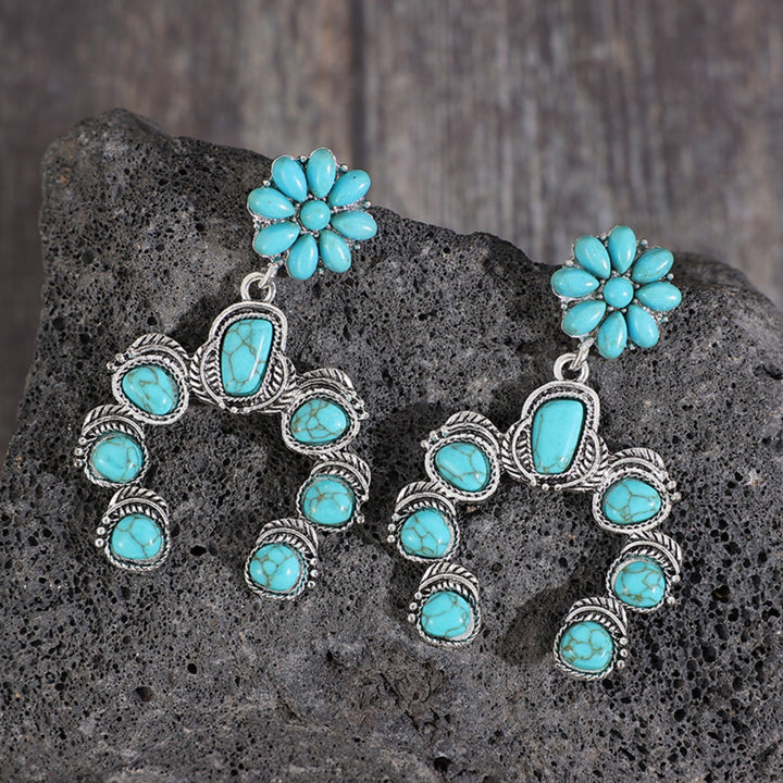 Fashion Sava | Dangle Earrings | Elegant Turquoise Design