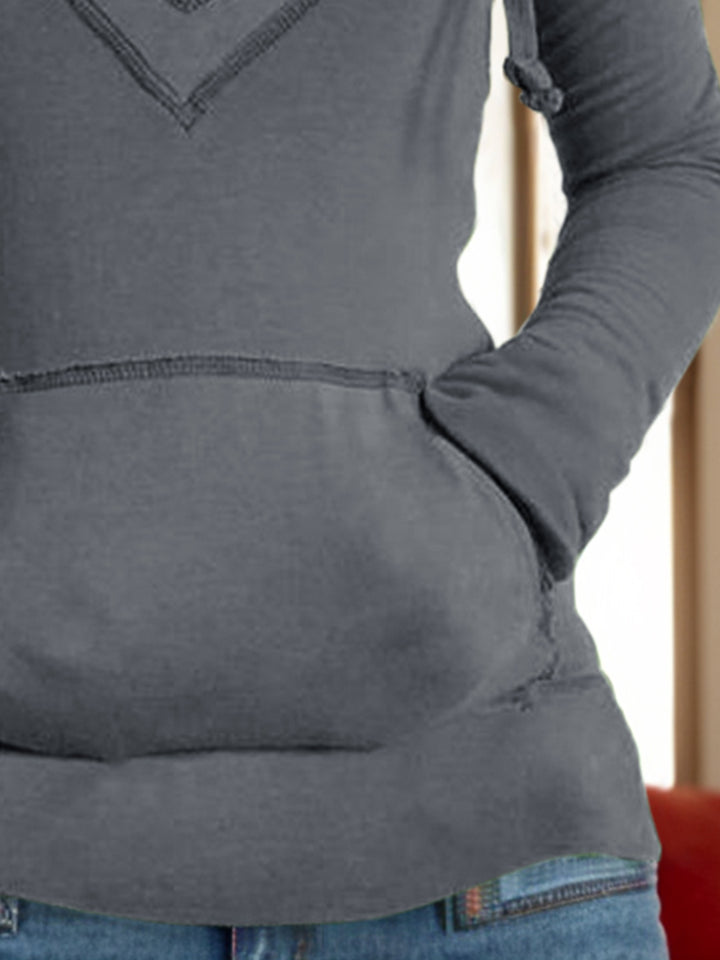 Fashion Sava | Long Sleeve Hoodie | Drawstring Pocketed Design