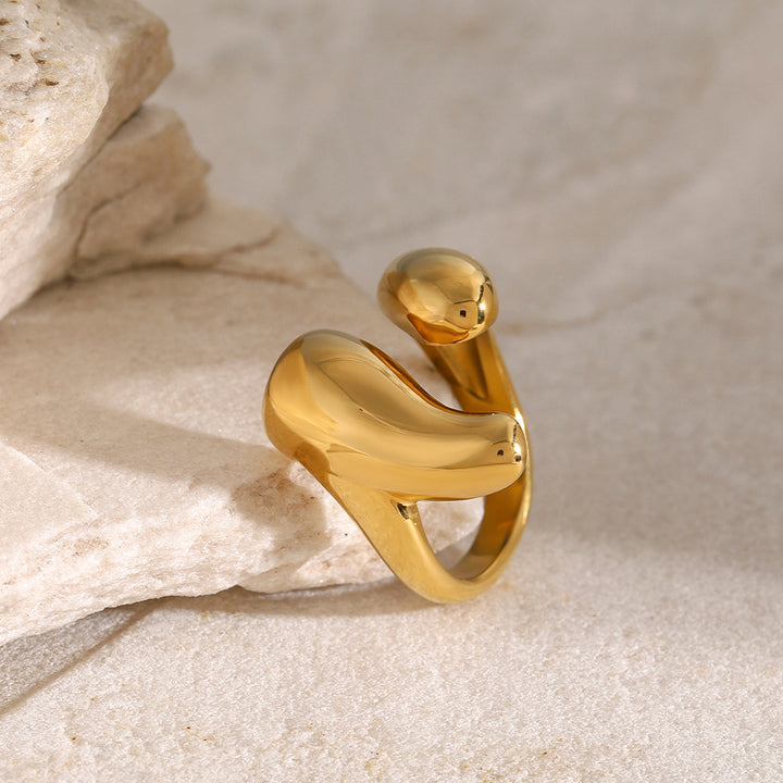 Fashion Sava | Open Ring | 18K Gold-Plated Stainless Steel