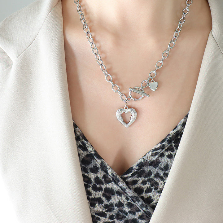 Fashion Sava | Heart Pendant Necklace | Durable Titanium Steel