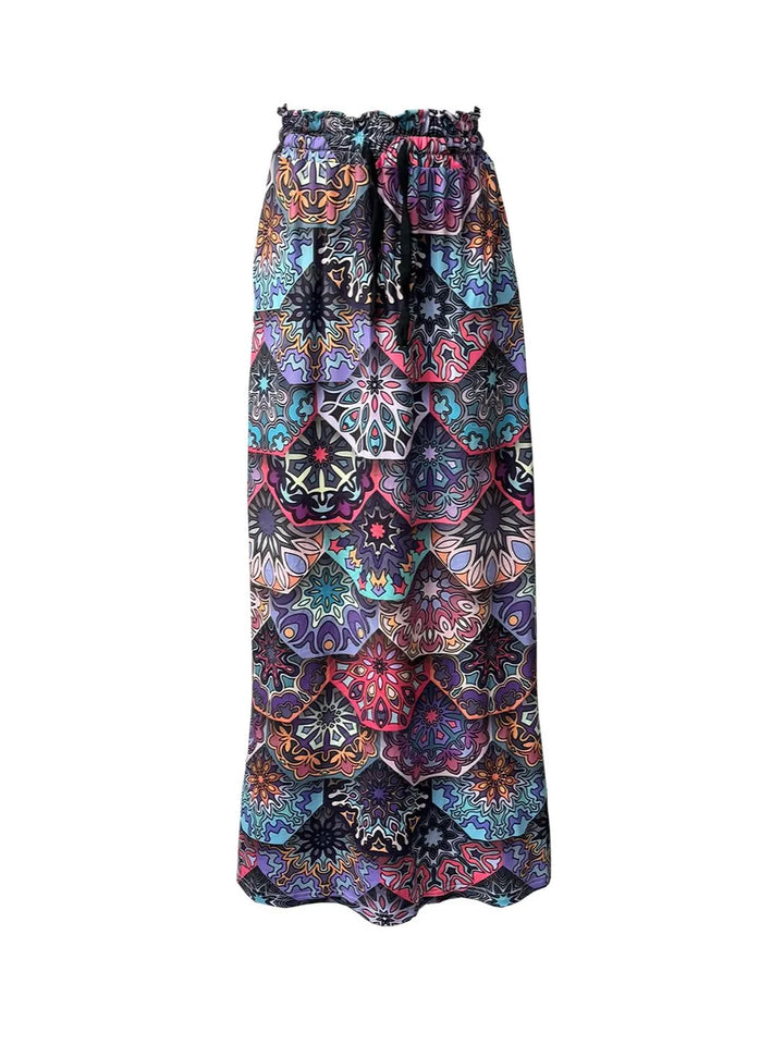 Fashion Sava | Maxi Skirt | Printed Design with Pockets