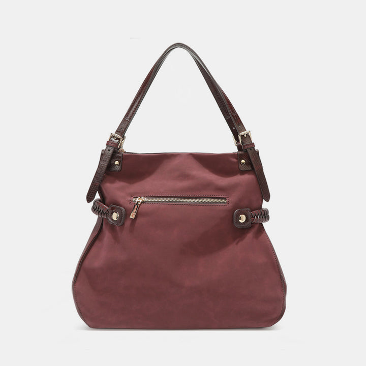 Fashion Sava | Hobo Bag | Rhinestone Embroidery & Tassel Design