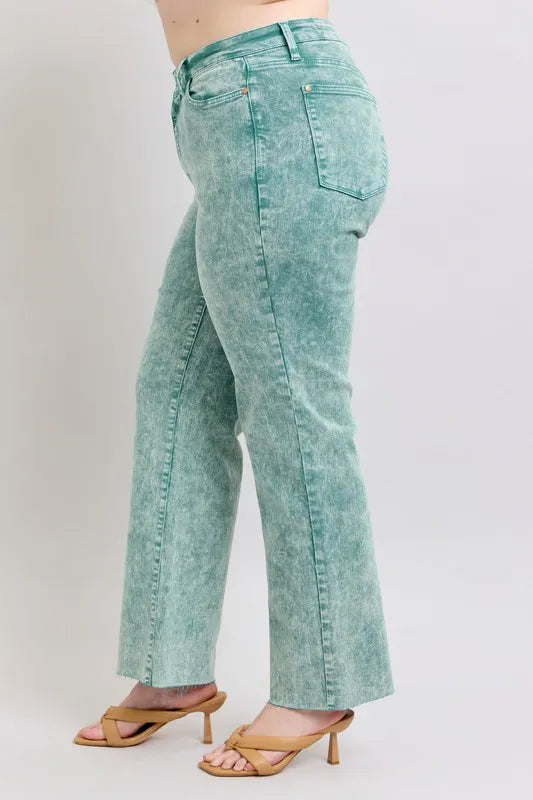 Fashion Sava | High Waist Dad Jean | Raw Hem Plus Size Jeans