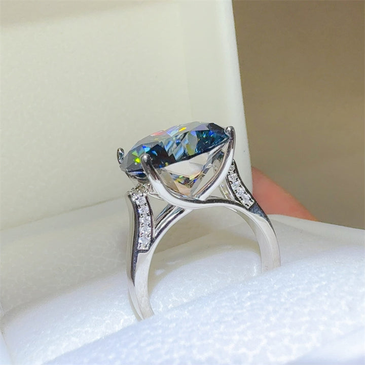 Fashion Sava | Moissanite Ring | 10 Carat Sterling Silver Elegance