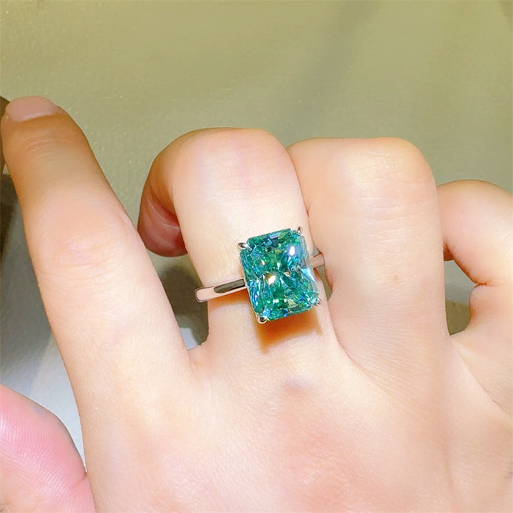 Fashion Sava | Moissanite Ring | Elegant Rectangle Design