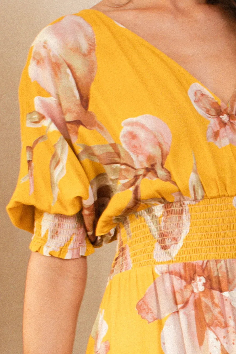 Fashion Sava | Floral Maxi Dress | Open Tie Back Design