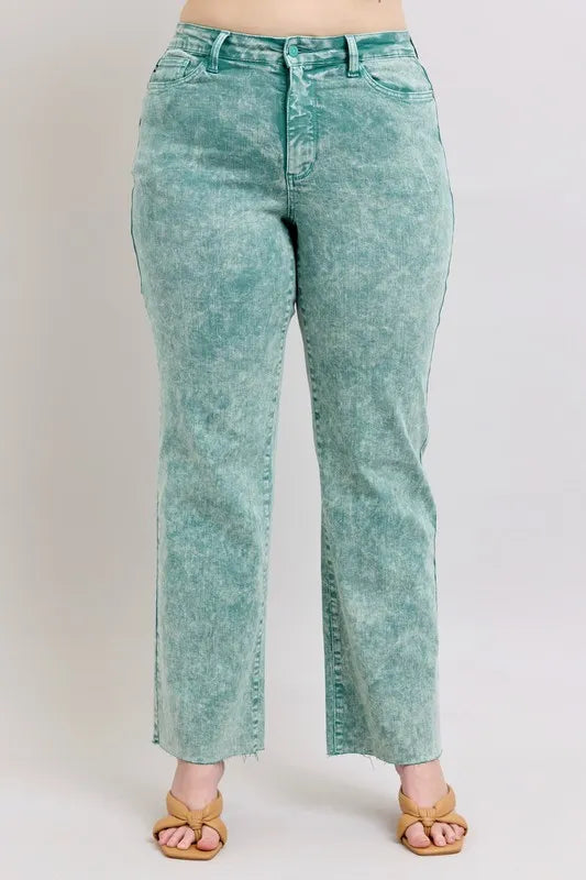Fashion Sava | High Waist Dad Jean | Raw Hem Plus Size Jeans