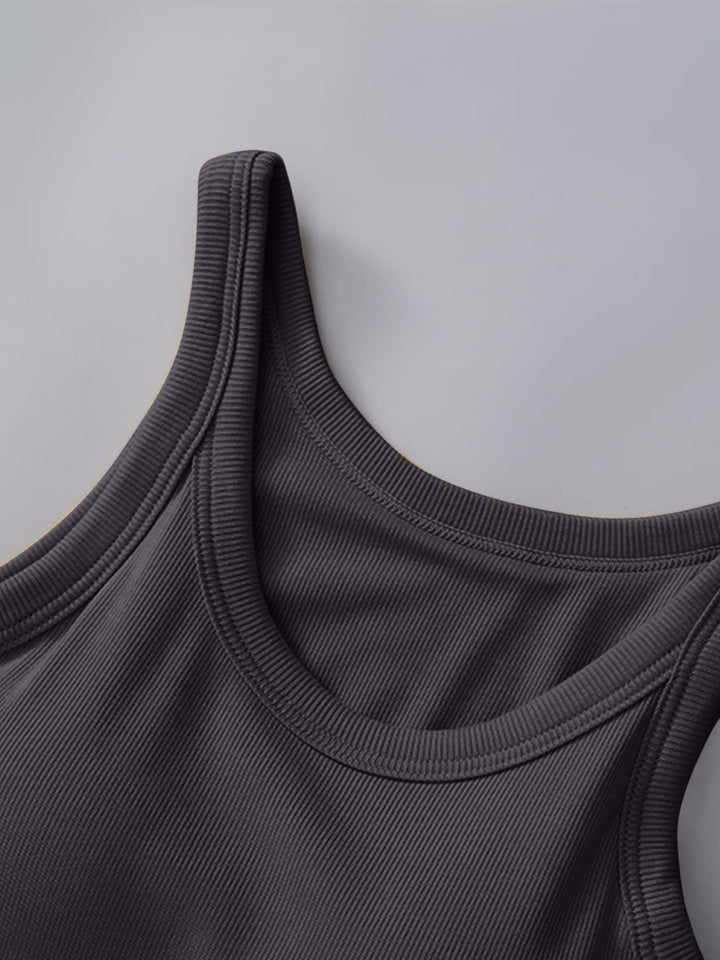 Fashion Sava | Round Neck Tank | Built-In Bra Support