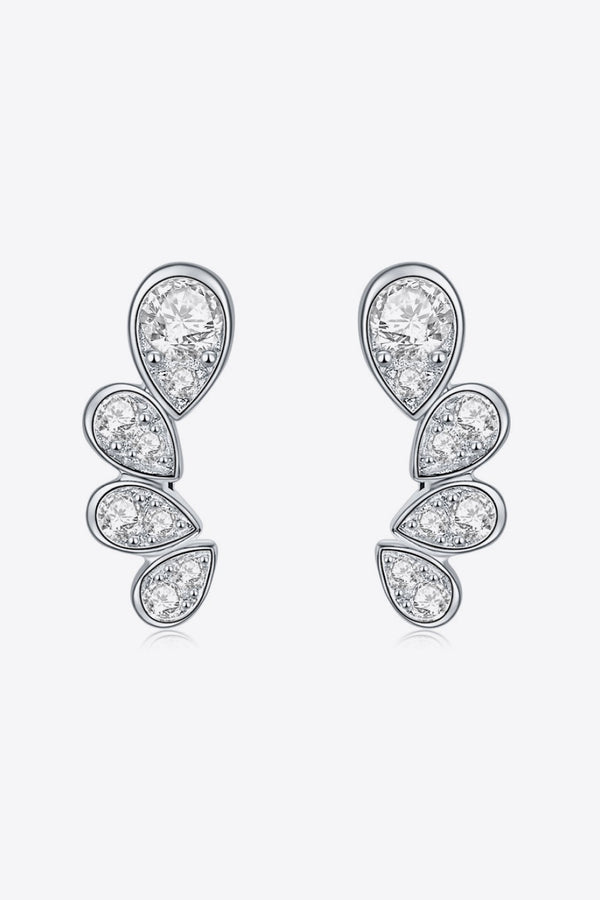 Fashion Sava | Moissanite Earrings | Elegant Pear Shape Design