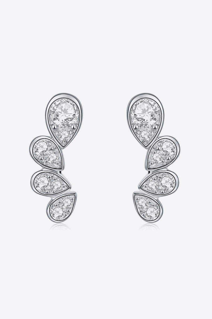 Fashion Sava | Moissanite Earrings | Elegant Pear Shape Design