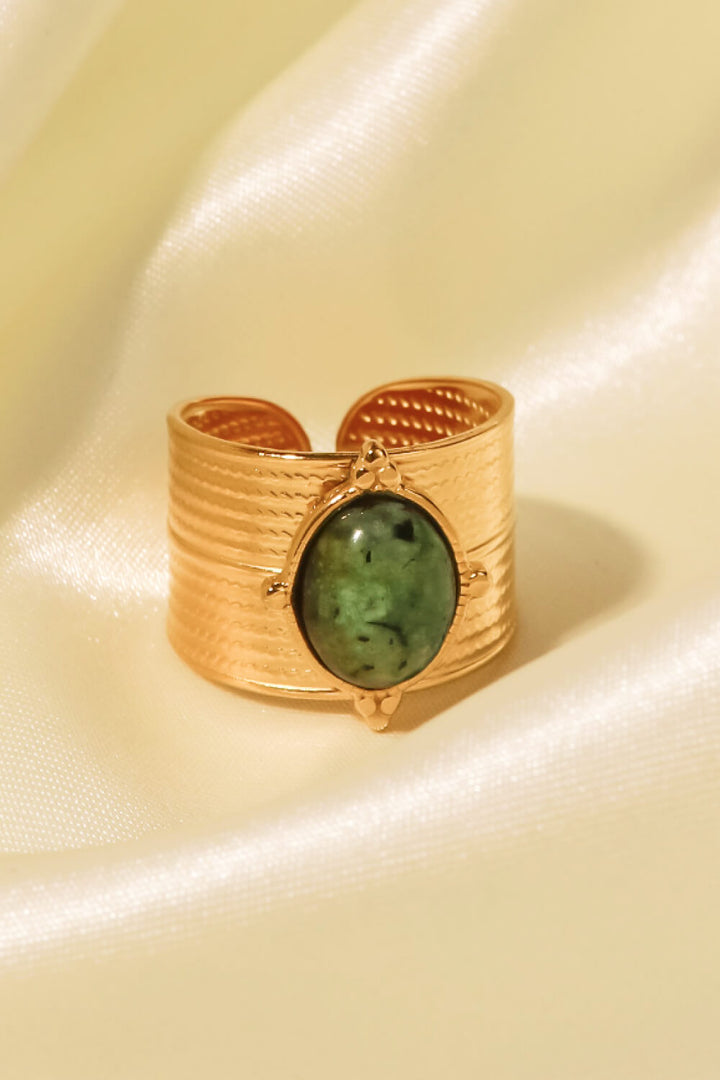 Fashion Sava | Wide Open Ring | 18K Gold-Plated Elegance