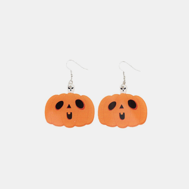 Pendientes de aleación acrílica con forma de calabaza