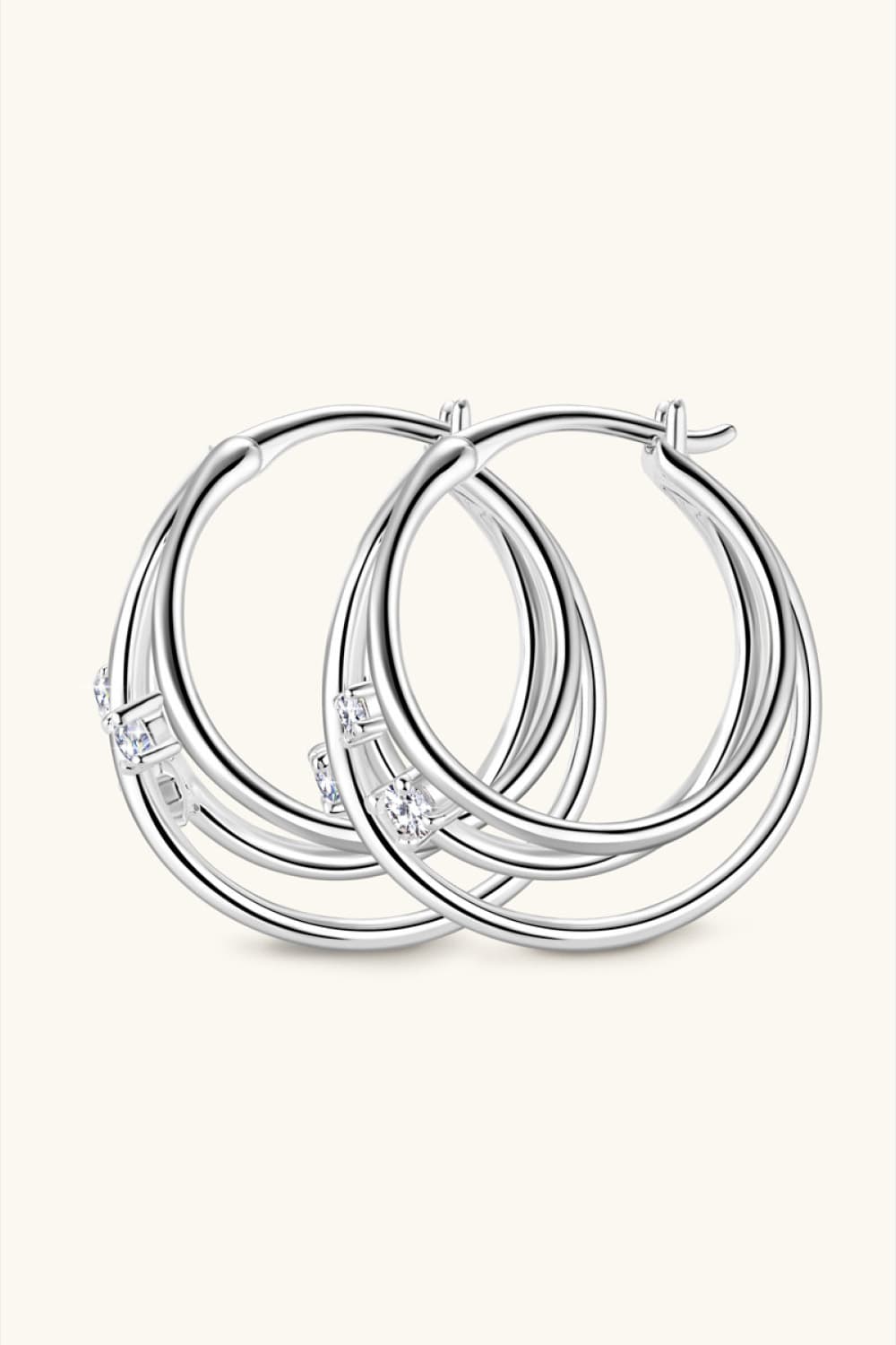 Fashion Sava | Layered Earrings | Moissanite 925 Sterling Silver