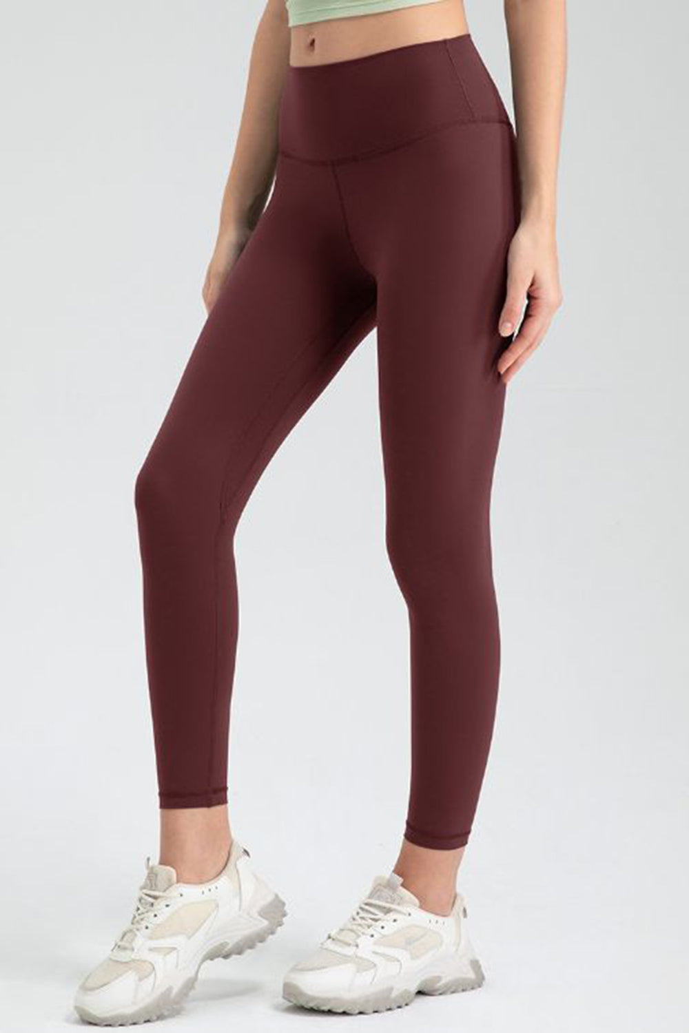 Legging slim fit actif à taille large