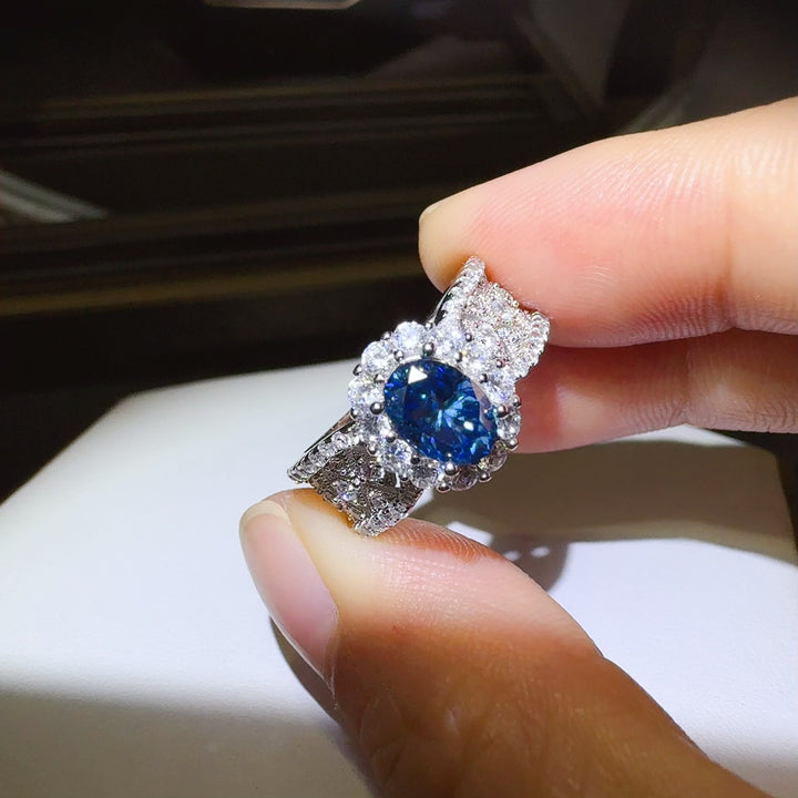 Fashion Sava | Moissanite Zircon Ring | 925 Sterling Silver