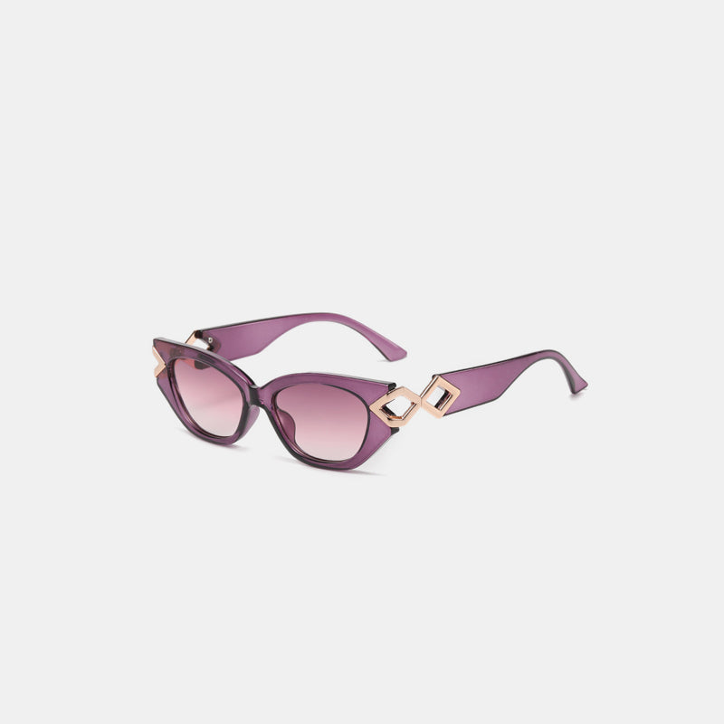 Polycarbonate Frame Cat-Eye Sunglasses