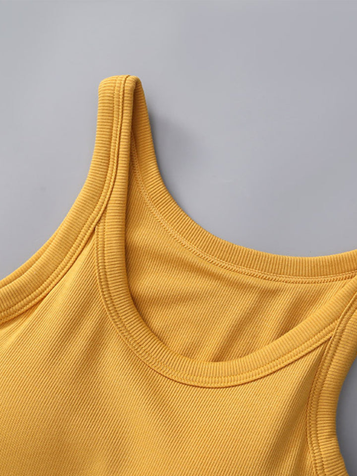 Fashion Sava | Round Neck Tank | Built-In Bra Support