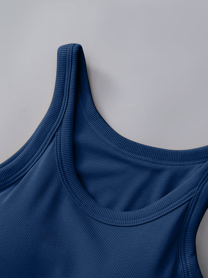 Fashion Sava | Round Neck Tank | Built-In Bra Support