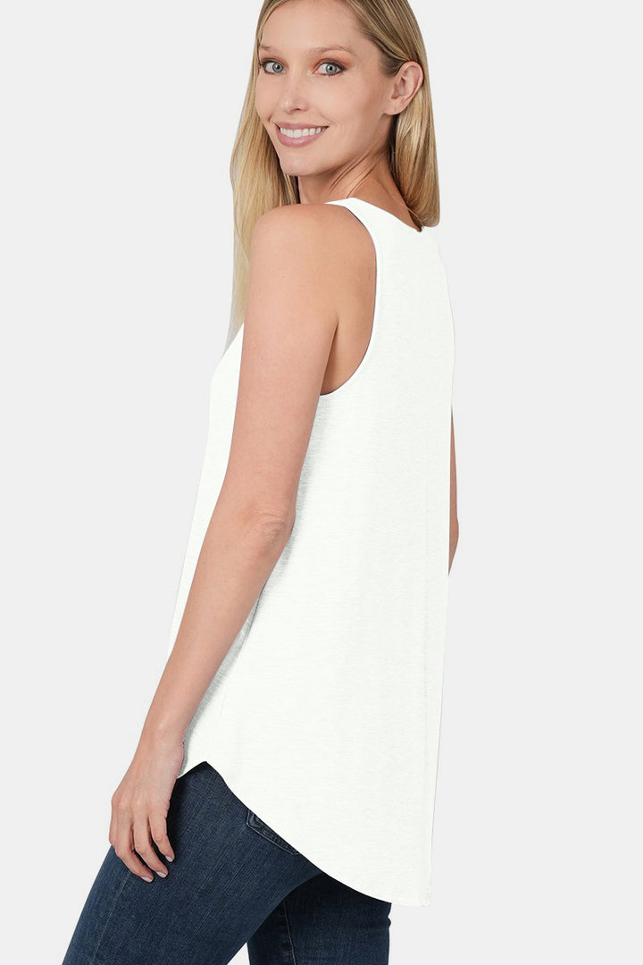 Fashion Sava | Curved Hem Tank | Versatile Layering Essential