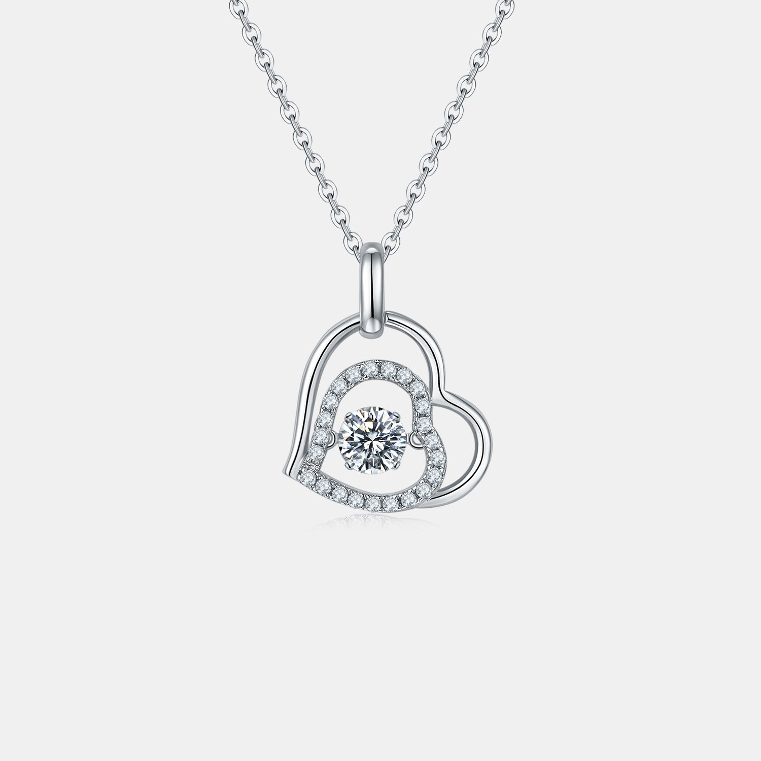 Fashion Sava | Heart Necklace | Moissanite 925 Sterling Silver