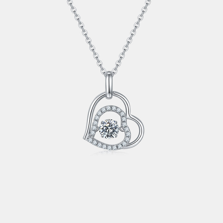 Fashion Sava | Heart Necklace | Moissanite 925 Sterling Silver
