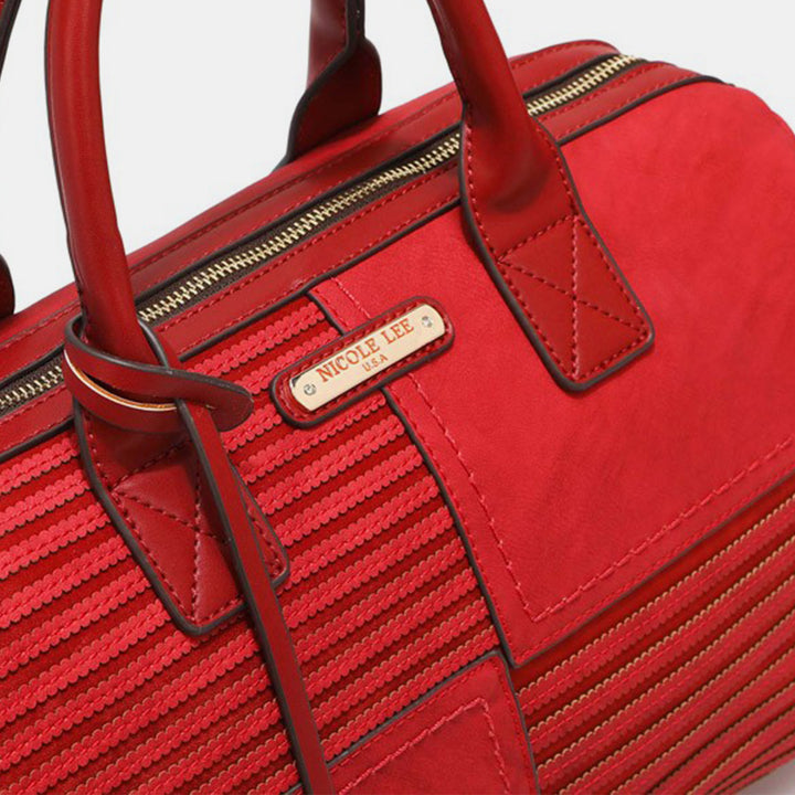 Fashion Sava | Boston Bag | Scallop Stitched Elegance