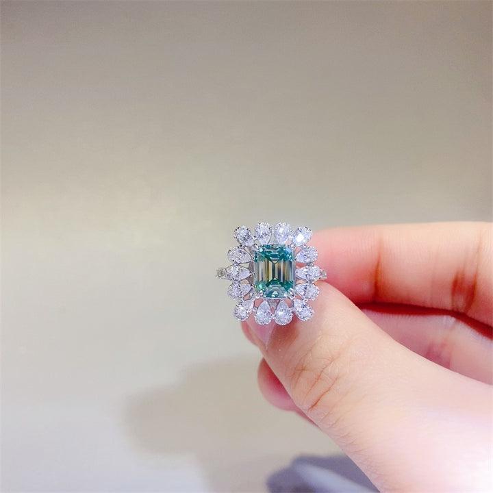 Fashion Sava | Moissanite Ring | Elegant Sterling Silver Design