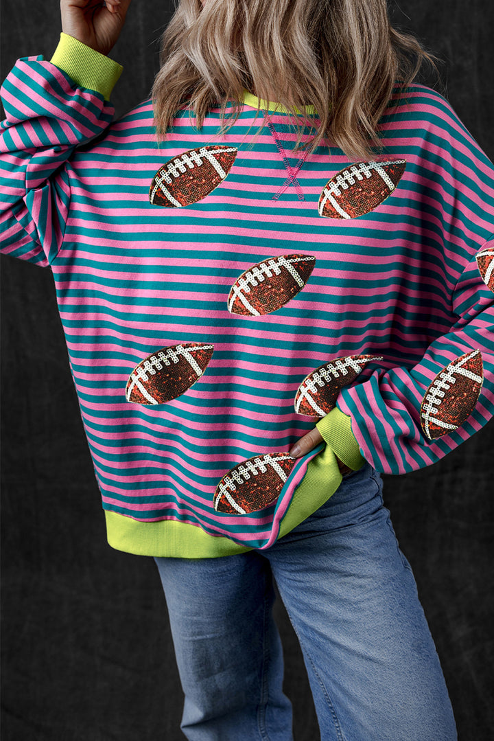 Fashion Sava | Striped Sweatshirt | Cozy Long Sleeve Style