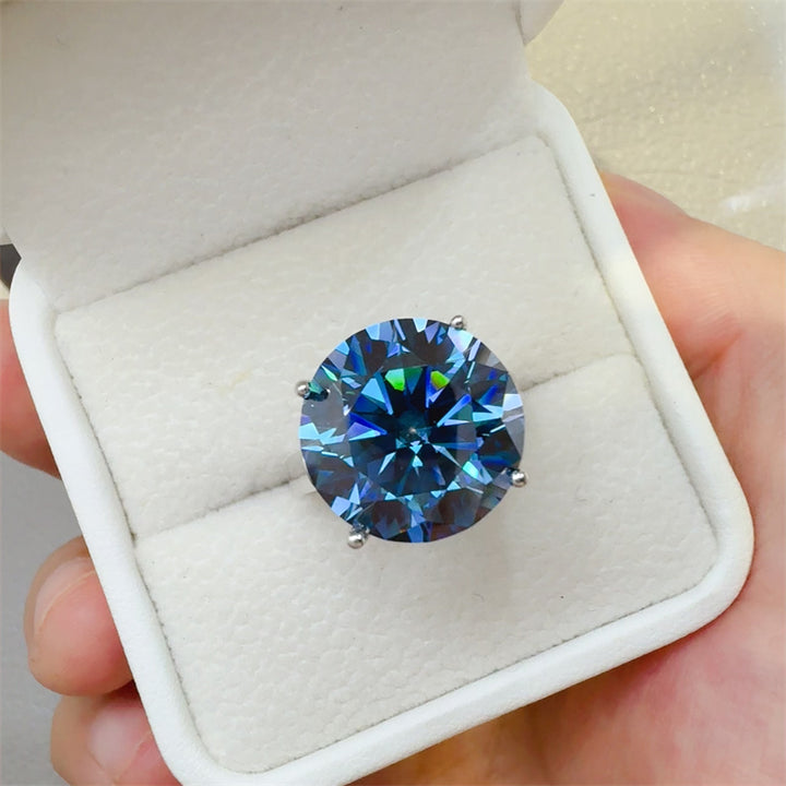 Fashion Sava | Moissanite Ring | 10 Carat Sterling Silver Elegance