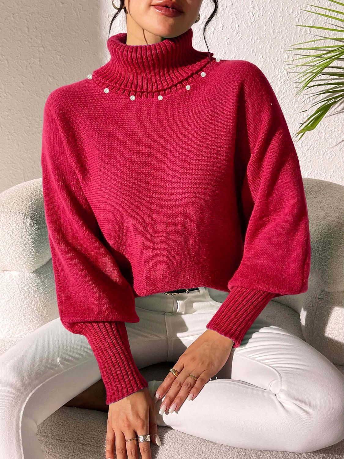 Turtleneck Long Sleeve Sweater