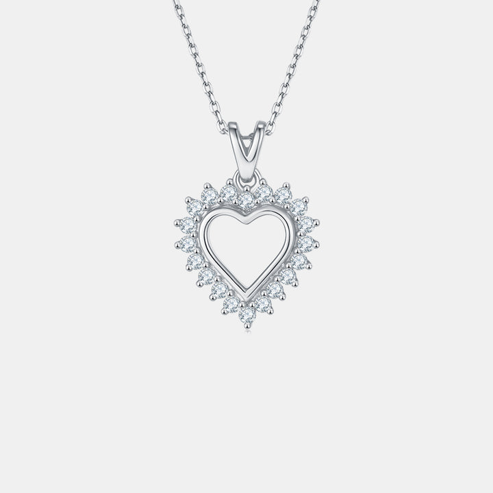 Fashion Sava | Heart Pendant Necklace | Moissanite Elegance