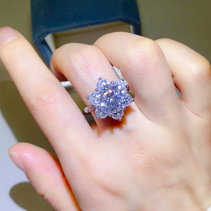 Fashion Sava | Moissanite Ring | Elegant Sterling Silver Design