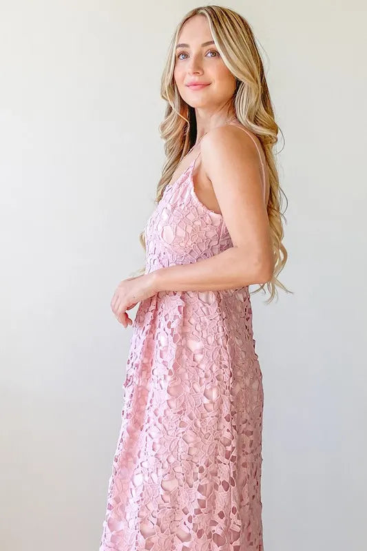 Fashion Sava | Lace Maxi Cami Dress | Elegant Evening Wear