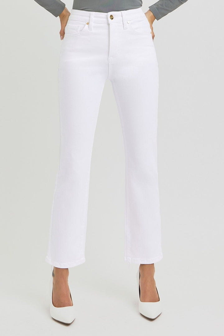 Fashion Sava | High Rise Crop Jeans | Tummy Control Elastic Band