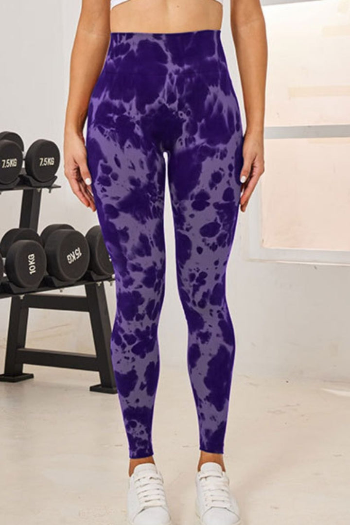Fashion Sava | High Waist Active Leggings | Tie-Dye Design