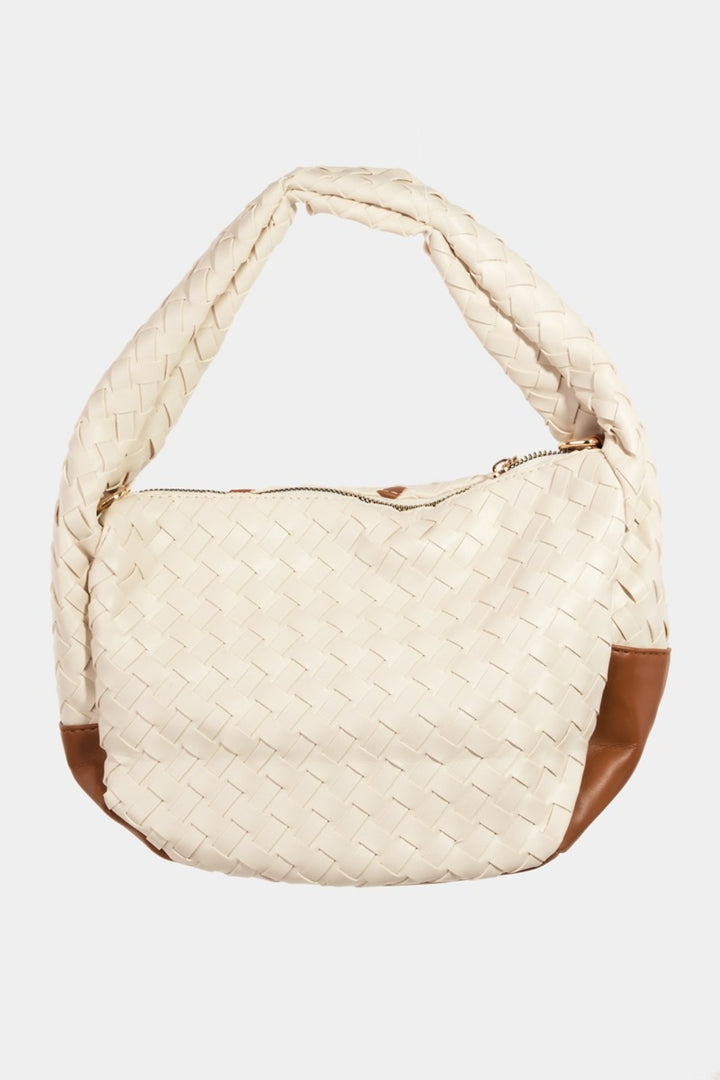 Fashion Sava | Semi Circle Bag | Tassel Detail Weave
