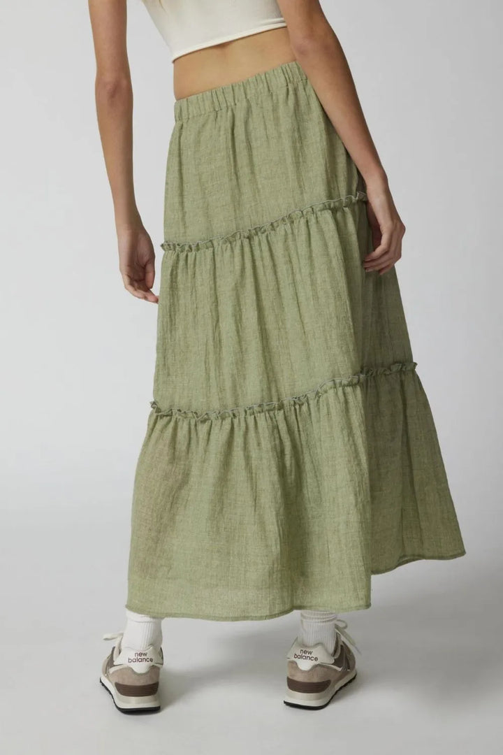 Fashion Sava | Frill Elastic Waist Skirt | Effortless Style