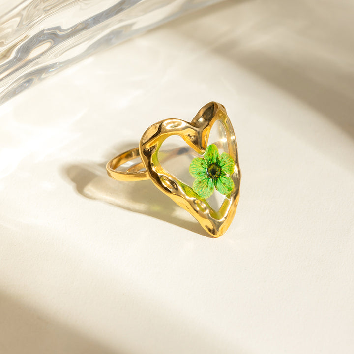 Fashion Sava | Eternal Flower Ring | Stainless Steel Elegance