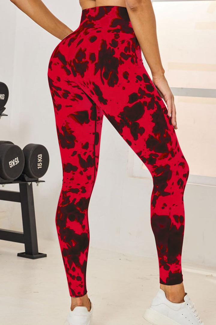 Fashion Sava | High Waist Active Leggings | Tie-Dye Design