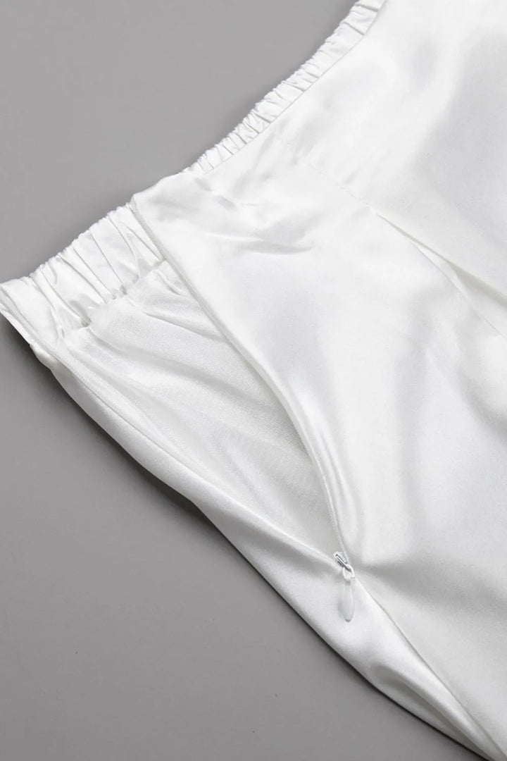 Fashion Sava | Satin Minx Skirt | Back Elastic Waist