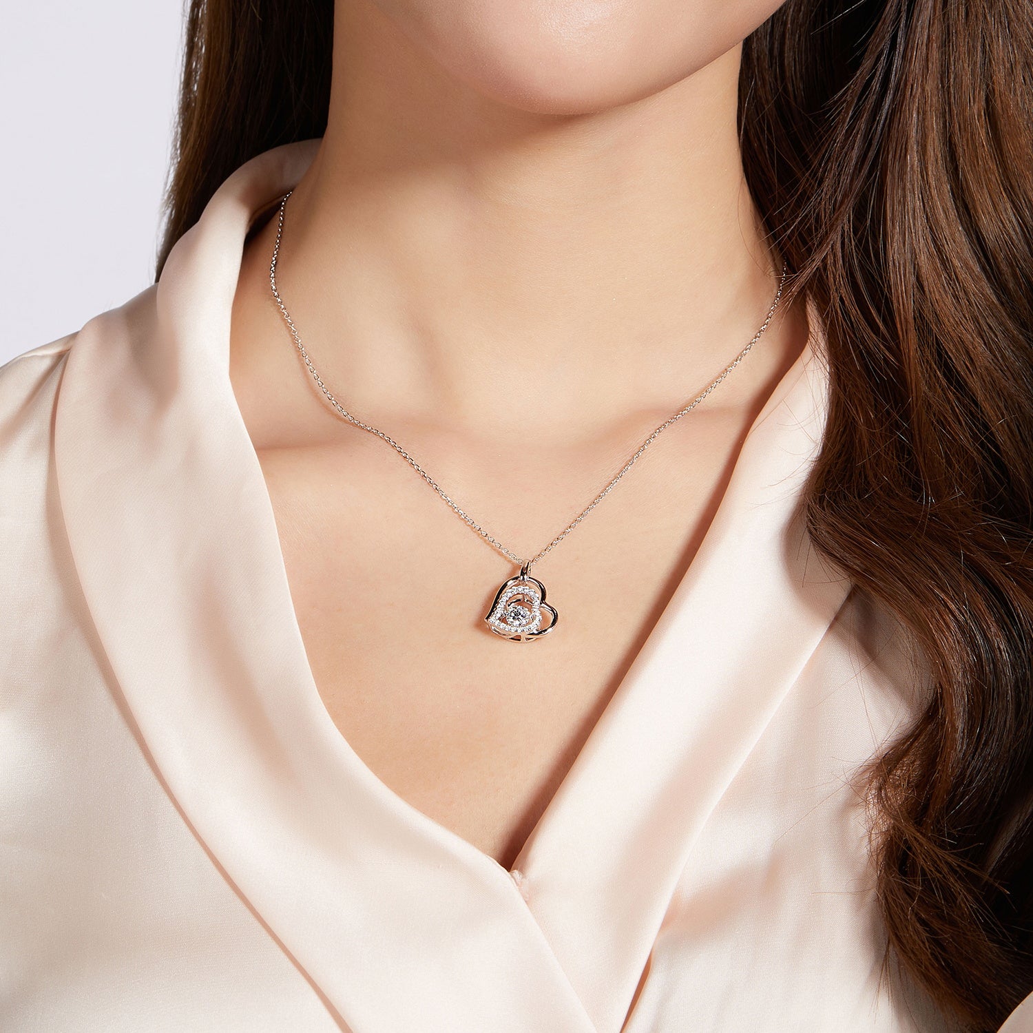 Fashion Sava | Heart Necklace | Moissanite 925 Sterling Silver
